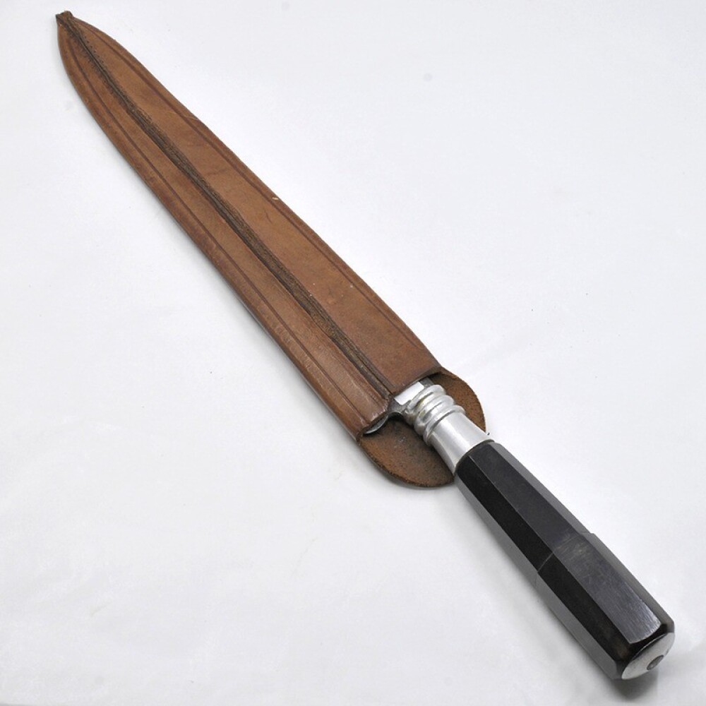 Cuchillo Antiguo Cabo Asta, Hoja Jinete Cuchillo Antiguo Cabo Asta, Hoja Jinete