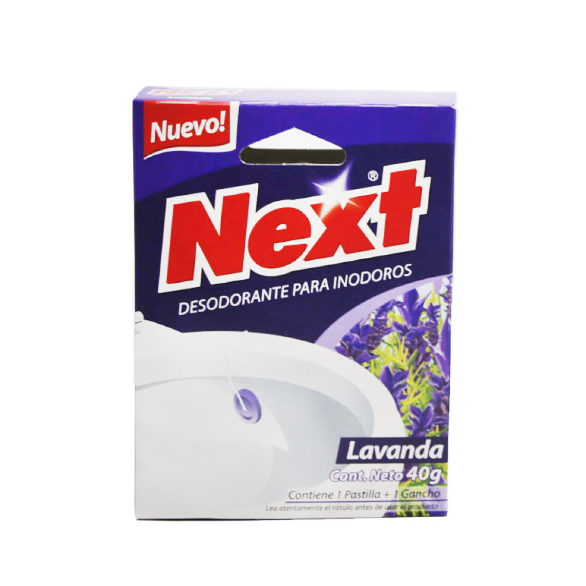 Pastilla Desodorante para Inodoro NEXT 40grs - Lavanda 