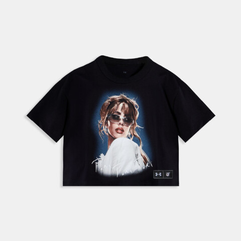 W LIVE CROP SS TINI CUPIDO-BLK BLK-001