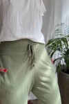 Pantalón chupin bambú Verde agua