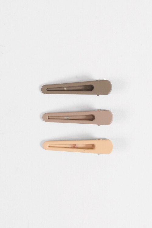 Set de 3 horquillas básicas multicolor