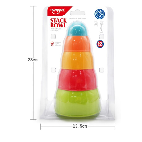 Juguete Educativo Huanger He0224 Bowls Apilables Ub MULTICOLOR