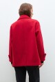 Tapado de paño con bolsillos rojo