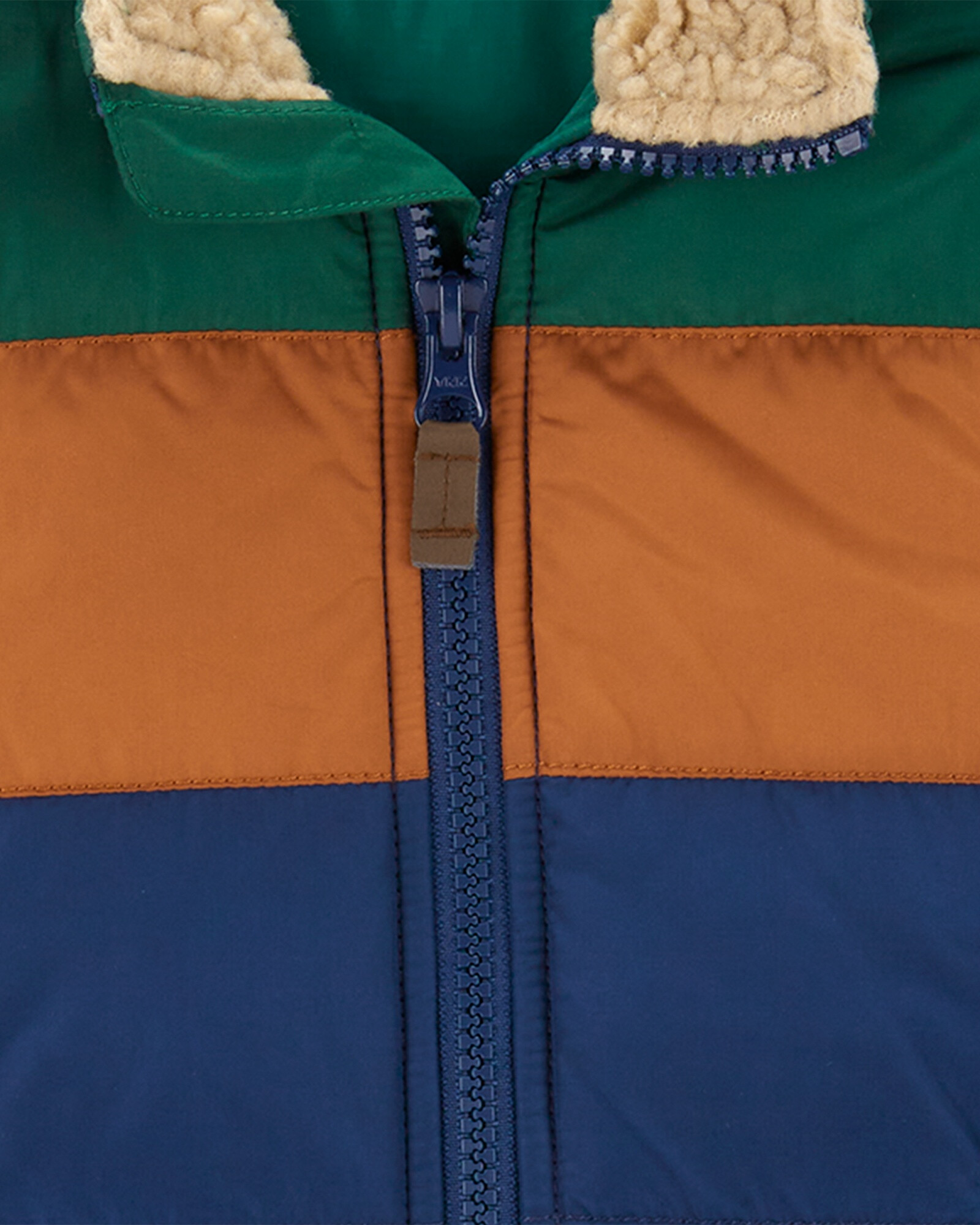 Chaleco acolchado, diseño colorblock Chaleco acolchado, diseño colorblock