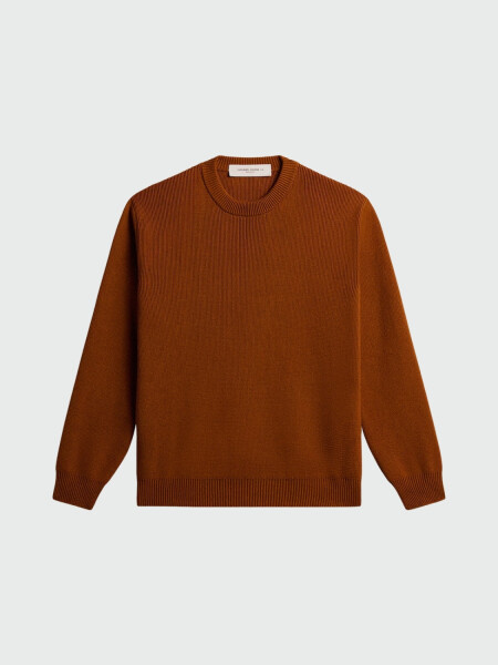 Golden Goose - Buzo de algodón con cuello a la base Marrón