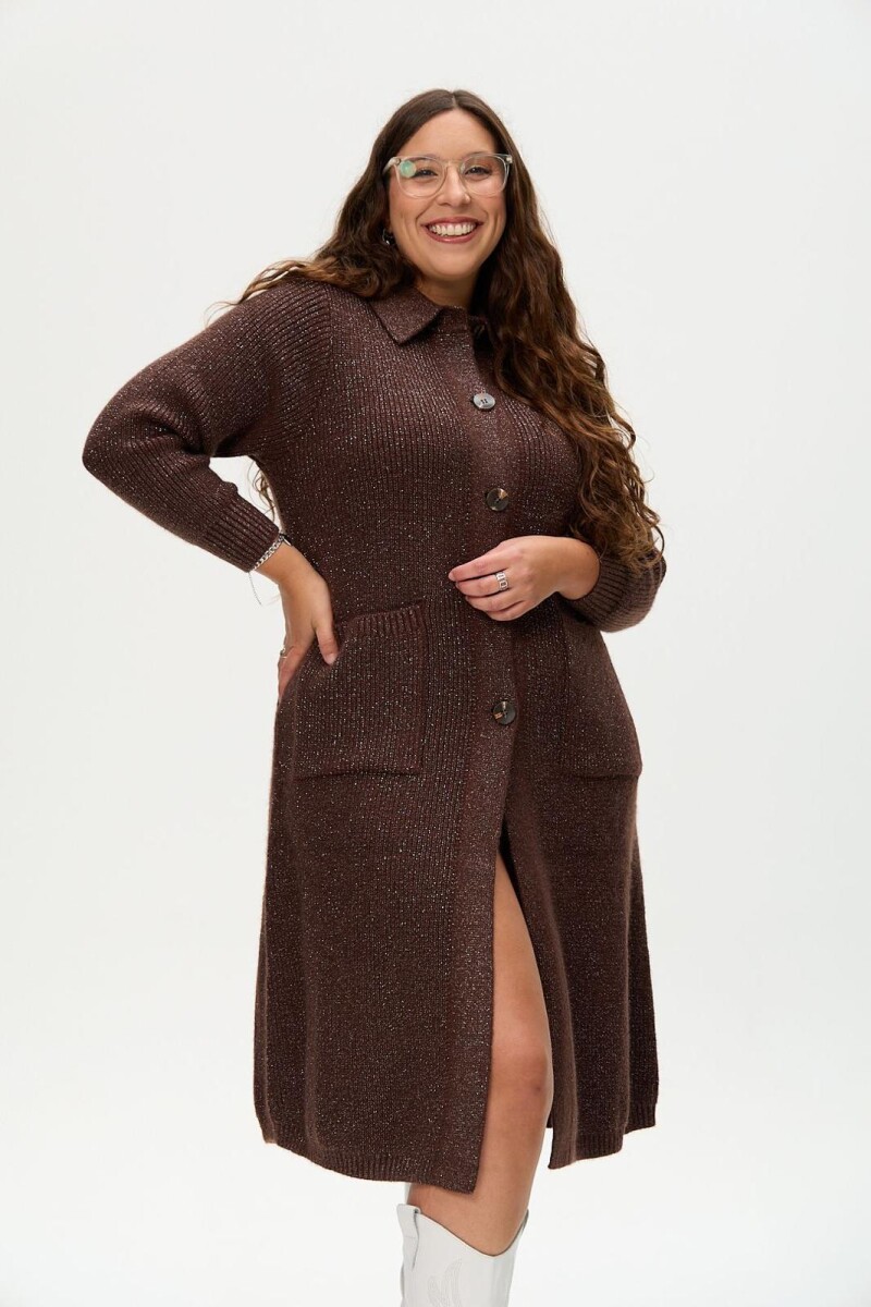 Saco Lurex - Chocolate 