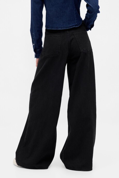 Jean Super Baggy Tiro Bajo Mujer Black 1