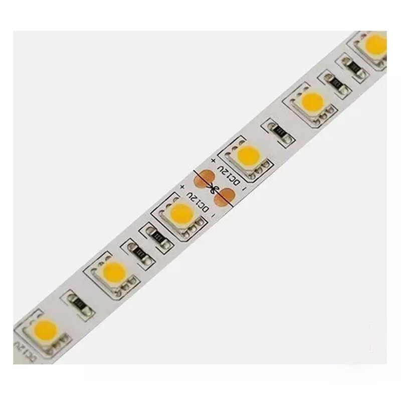 Cinta luz led cálida 5 mts + Transformador CALIDO