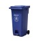CONTENEDOR DE BASURA 120 LITROS Contenedor de Basura con Ruedas 120 Litros Azul