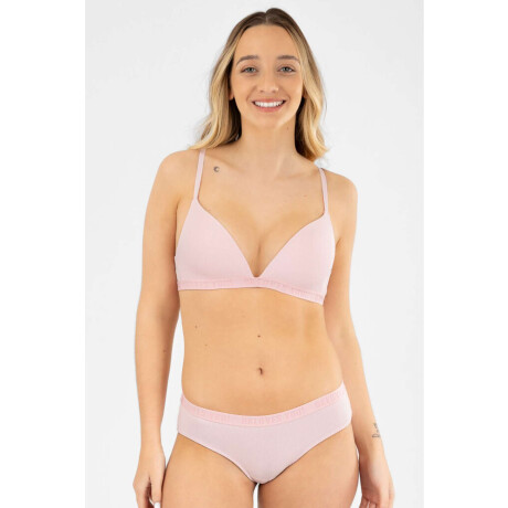 Soutien triangulo preformado violeta Rosado