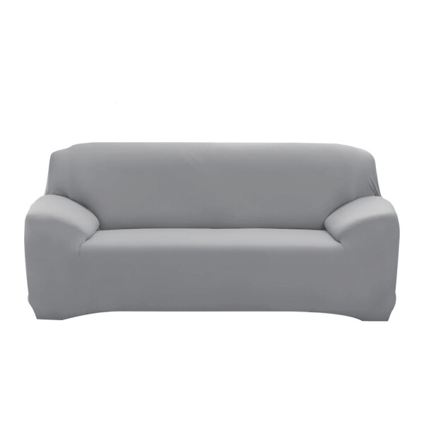 Cubre Sofa Elastico Elastizado Funda 4 Cuerpo Plaza Variante Color Gris Claro 2
