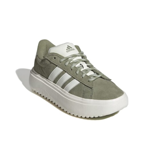 Championes Adidas Grand Court Platforma Verde