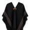 Poncho niño negro con beige