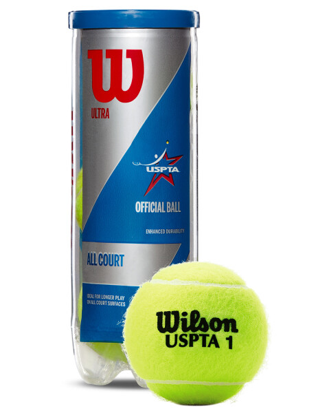 Tubo x3 pelotas de tenis Wilson Ultra All Court USPTA Tubo x3 pelotas de tenis Wilson Ultra All Court USPTA