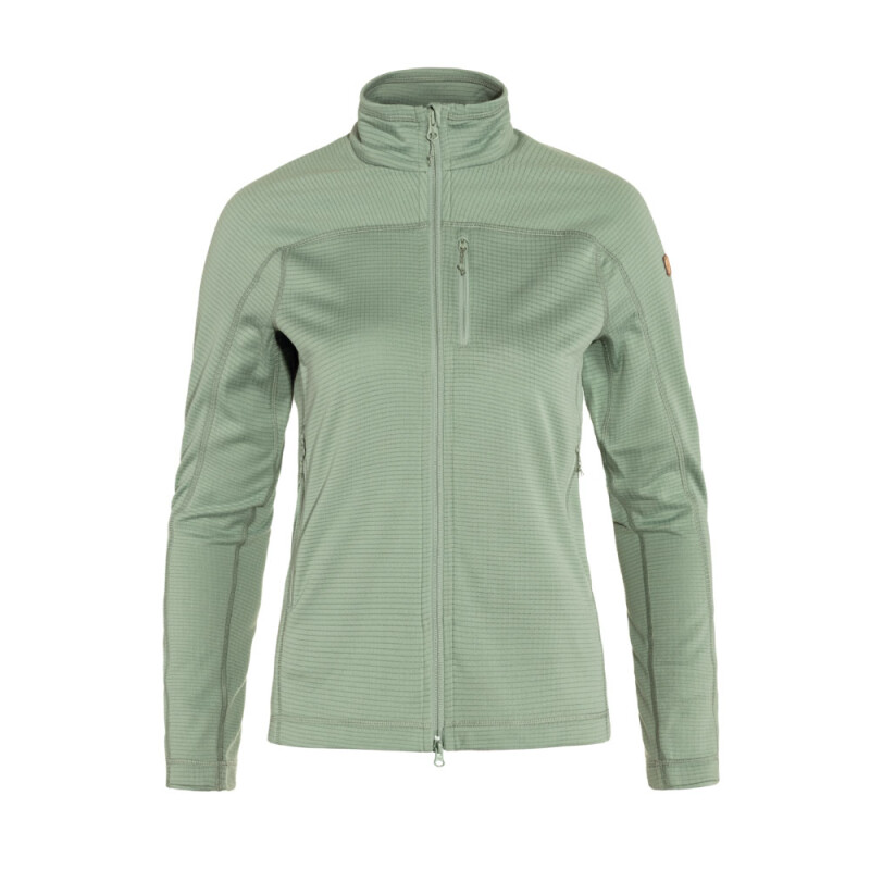 Casaca Fjallraven Abisko Lite Fleece Mujer Misty Green