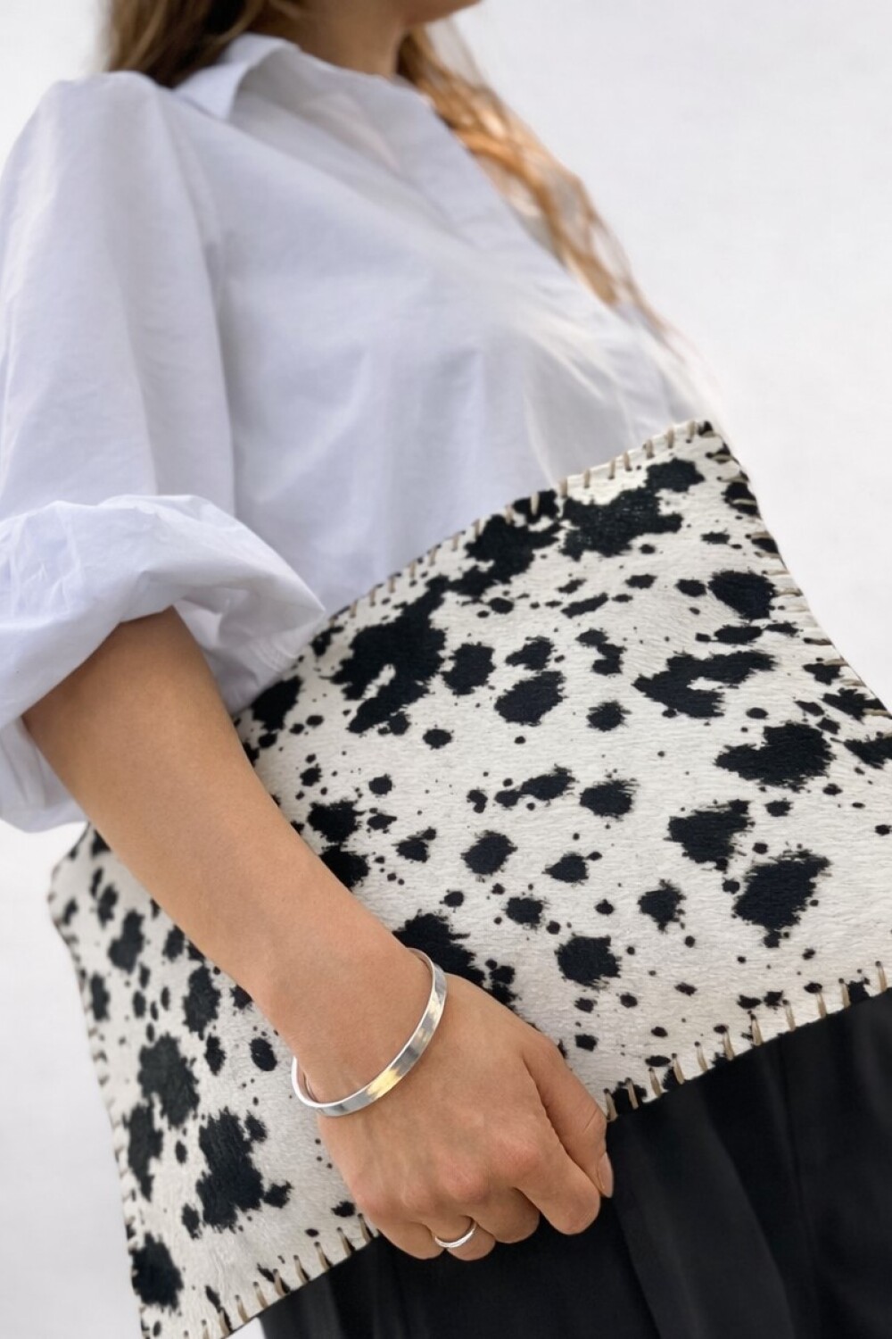 Leather Envelope Print Crudo