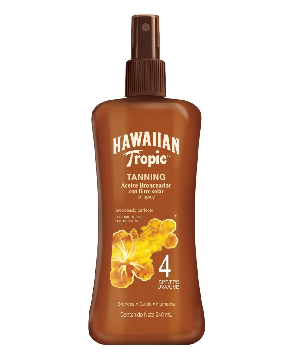 Aceite bronceador con filtro solar en spray Hawaiian Tropic FPS 4 240ml 