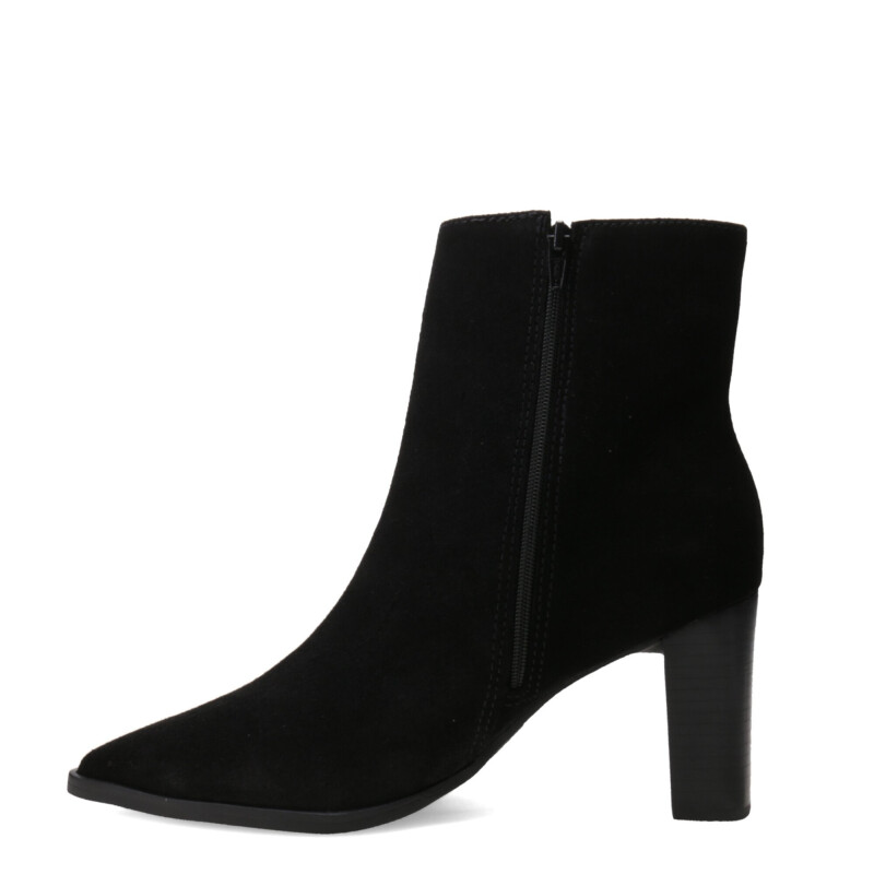 Botas de Mujer Bottero Caña Baja En Punta de Cuero Negro