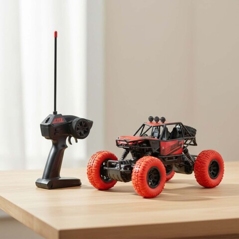 Auto A Control Remoto Todoterreno Motion Climb Recargable Color Rojo
