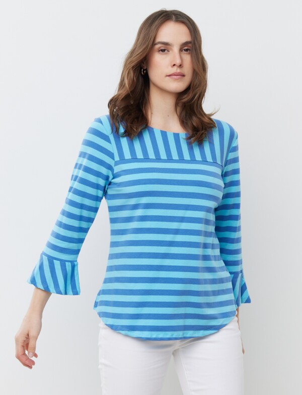 Remera Marine CELESTE/MULTI