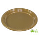 Plato Biodegradable 15cm x10Un Dorado
