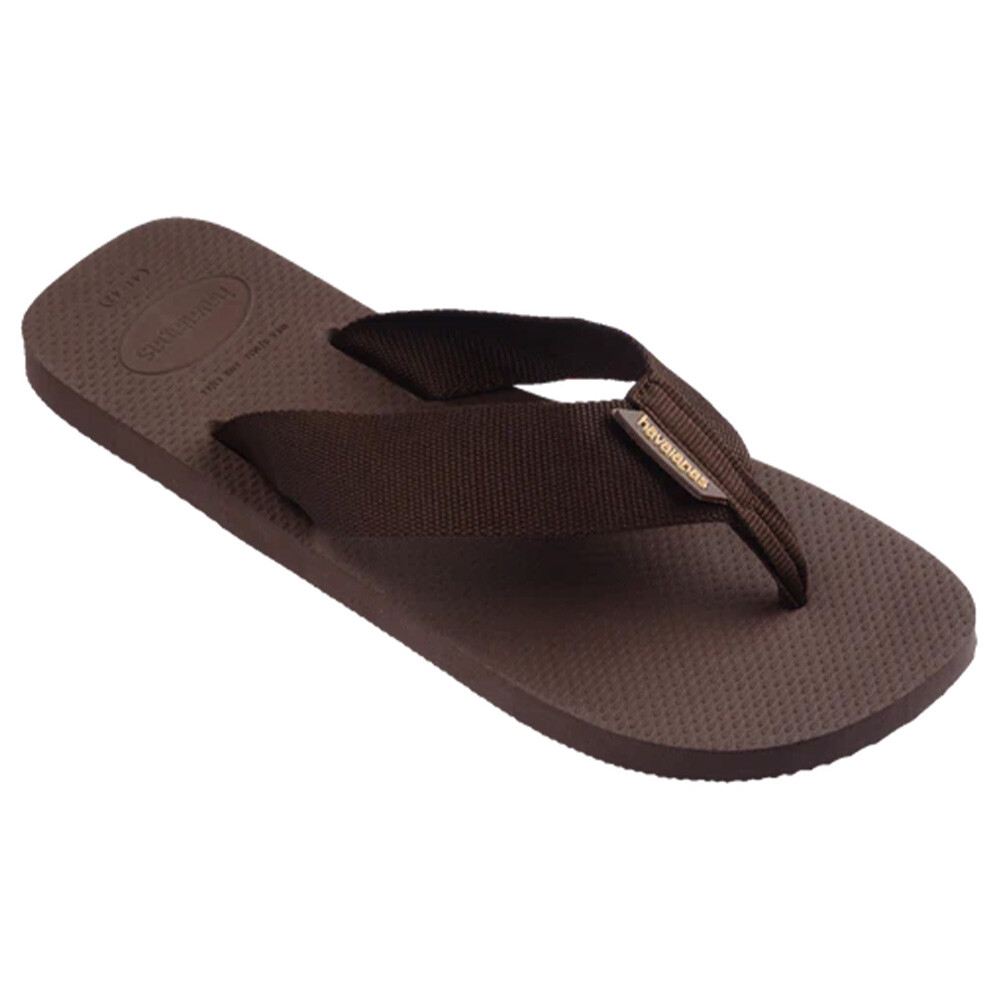 Sandalias Havaianas Urban Basic Material Hombre Marron Oscuro/Marron Oscuro