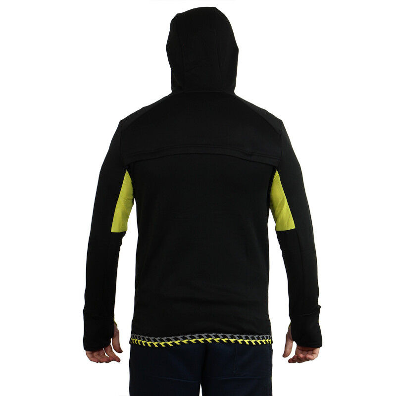 Diadora Buzo 1/2 Zip T1 Hd Warm Up Winter Sweat Negro