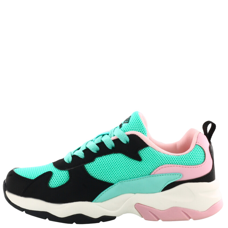 Championes de Niños Umbro Orbit Verde Agua - Negro - Rosa