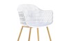 Silla Sydney - Patas de Metal/Madera Blanco