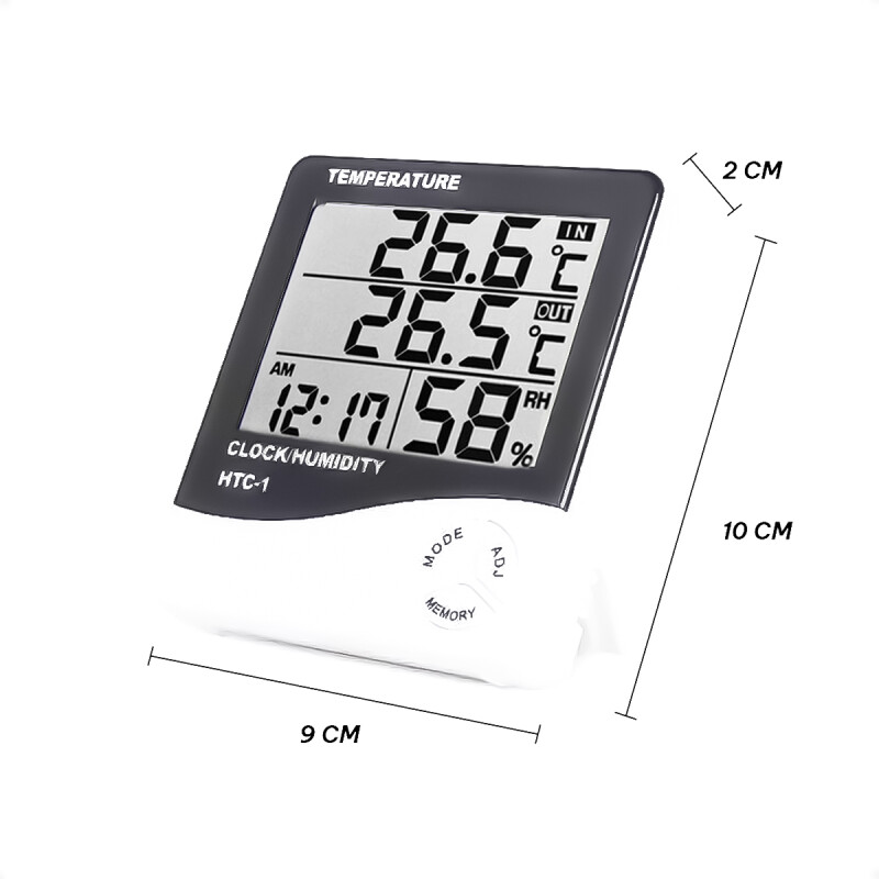Mini Lcd Temperatura Humedad Medidor Reloj HigrÃ³metro Interior Mini Lcd Temperatura Humedad Medidor Reloj HigrÃ³metro Interior