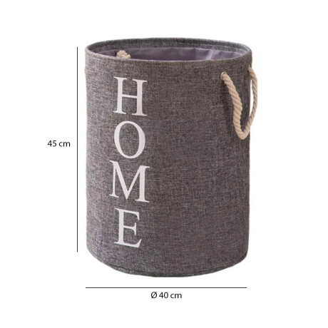 Bolsa Cesta Organizadora Plegable para Lavandería Hogar Home Gris Oscuro