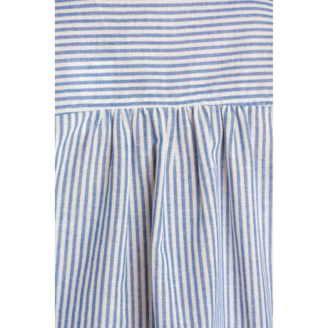 Camisa Rayada Azul