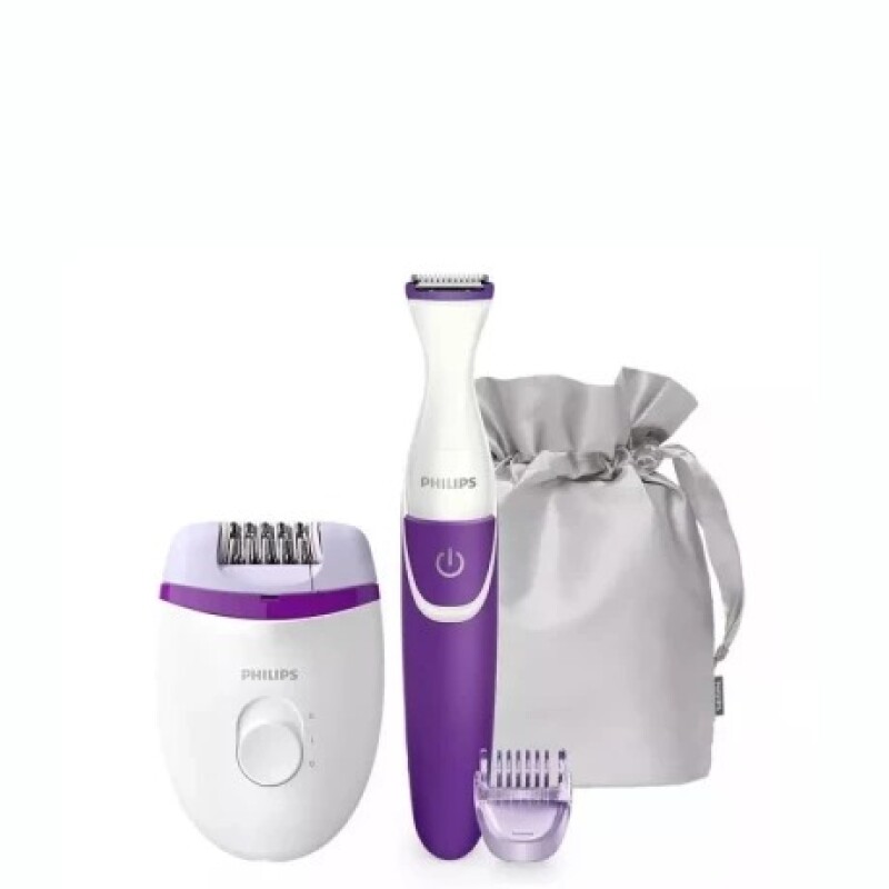 Depiladora Essential + Recortador De Cavado Philips Depiladora Essential + Recortador De Cavado Philips