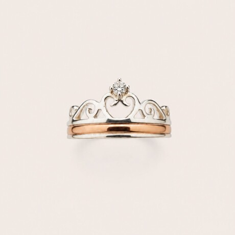Anillo Coronita Rose - Plata y Baño de Oro Anillo Coronita Rose - Plata y Baño de Oro