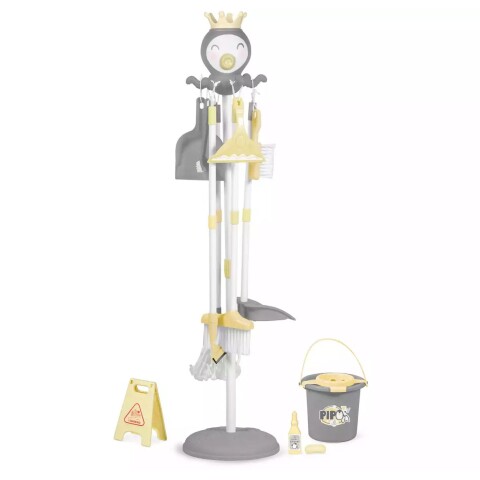Set Juguetes Limpieza Hogar De Cuevas Infantil 12 Accesorios Variante Color Gris