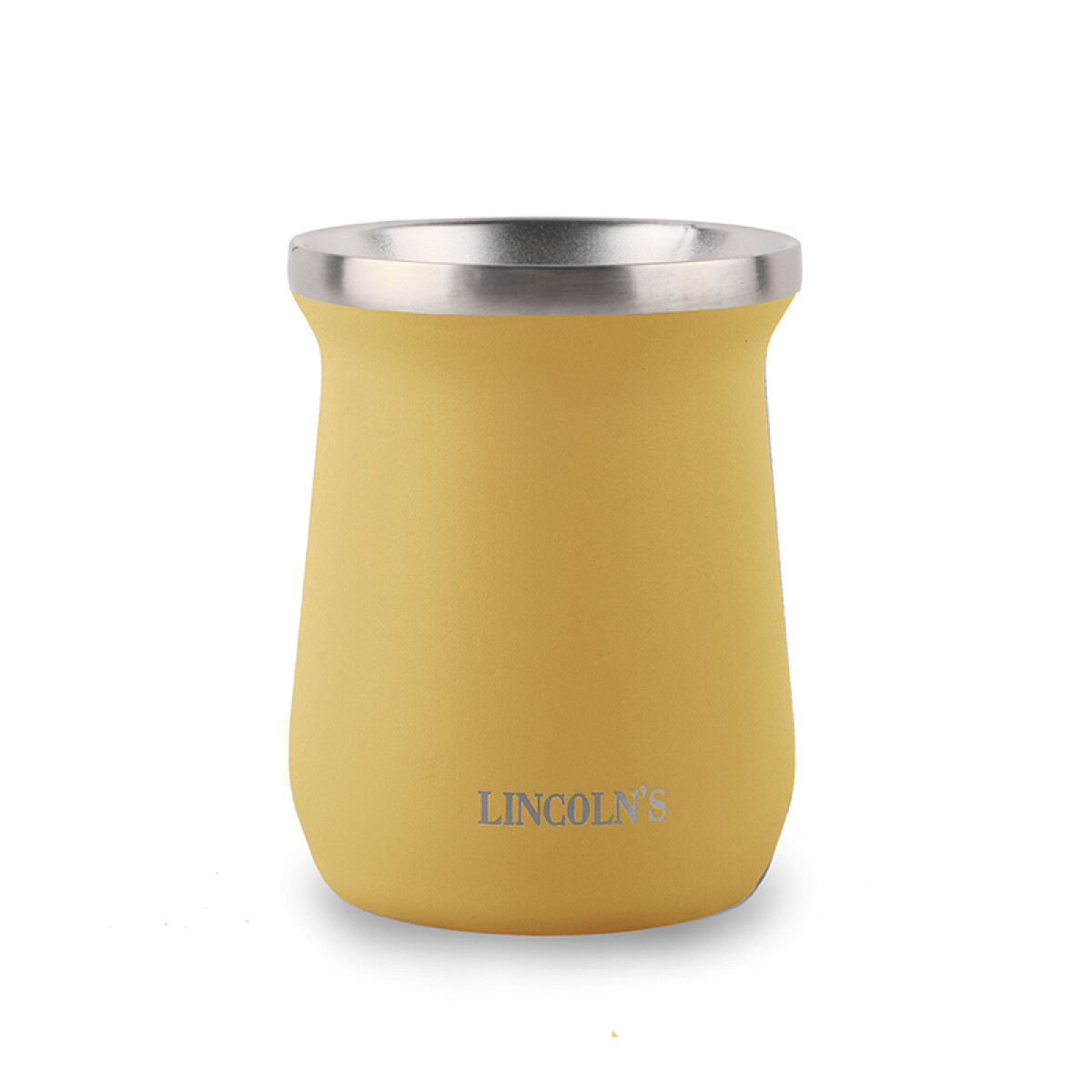 MATE ACERO INOXIDABLE CEFEO - AMARILLO PASTEL 