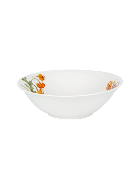 ENSALADERA PORCELANA D23CM FLORES NARANJA ENSALADERA PORCELANA D23CM FLORES NARANJA