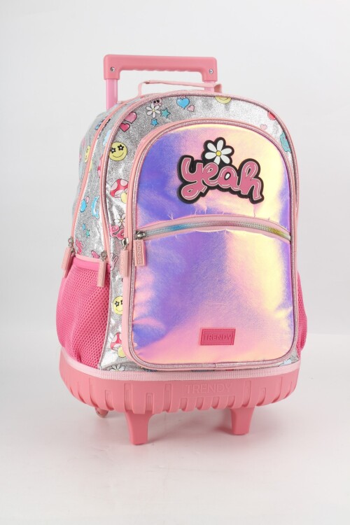 Mochila escolar con ruedas Yeah Multicolor