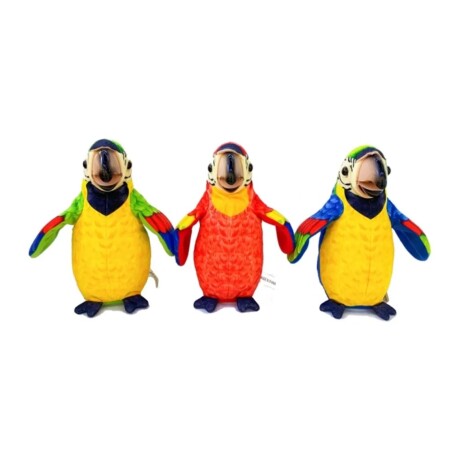 Peluche Loro Bailarín y Parlanchín Que Canta y Baila 001