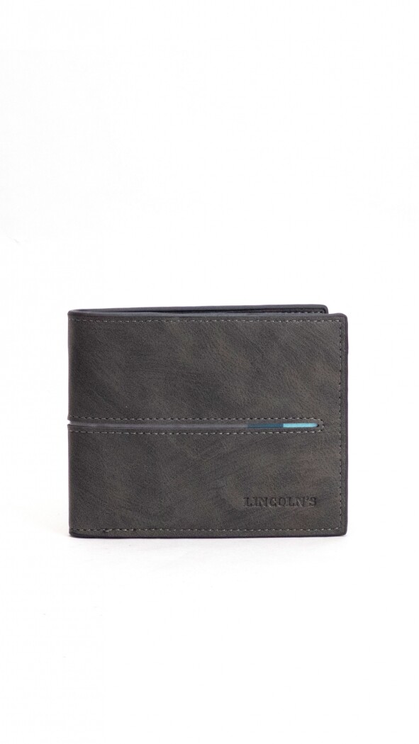 BILLETERA HOMBRE VAN GOGH NEGRO C/ GUARDA GRIS