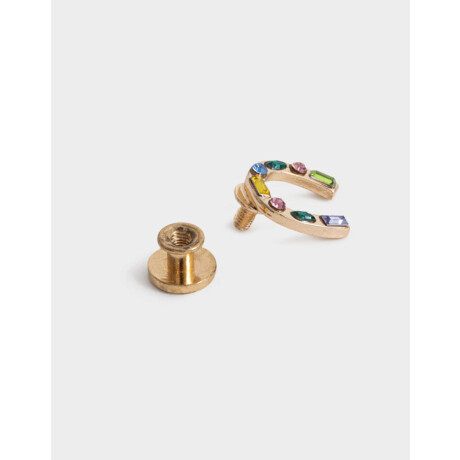 Prendedor Herradura Strass Combinacion Multicolor