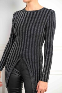 Remera Tejida Lurex Negro