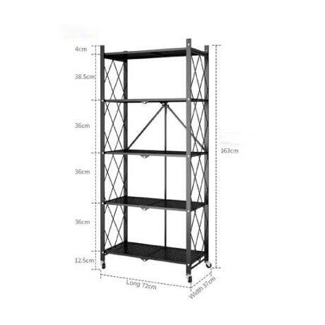 Estante Rack Plegable Lumax Metalico 5 Repisas Estante Rack Plegable Lumax Metalico 5 Repisas