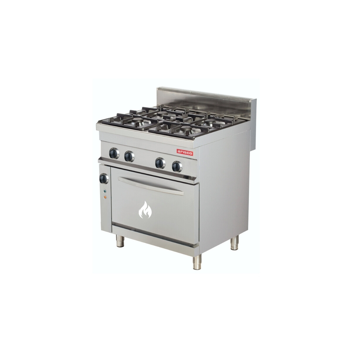 Cocina de 4 Hornallas con Horno a Gas o Supergas 