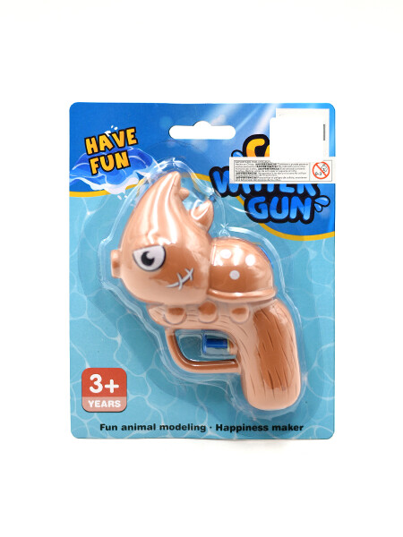 PISTOLA DE AGUA ANIMALES MARRON