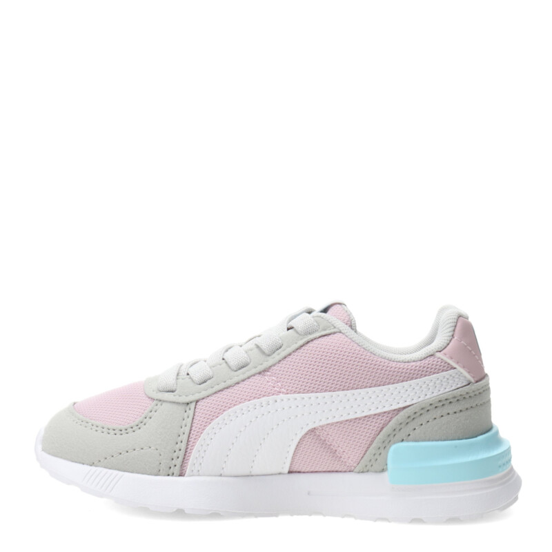 Championes Infantiles Puma Graviton AC Rosado - Gris - Celeste