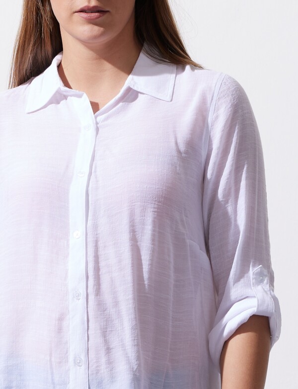 Camisa Larga BLANCO
