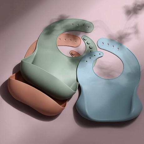 Babero de silicona Verde