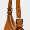 Cartera al hombro Mia en cuero gamuza Oxido