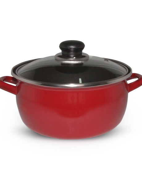 OLLA 20CM 3,1LT ACERO ESMALTADO ROJO VESUBIO ALGON OLLA 20CM 3,1LT ACERO ESMALTADO ROJO VESUBIO ALGON